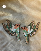 Beaded and sequined patch