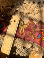 Royal Camel Embroidered Zari Lace Trim