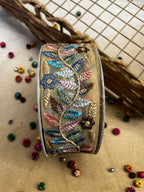 Designer Floral Threadwork Lace
