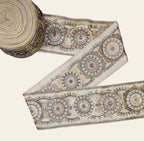 Embroidered Mandala Trim