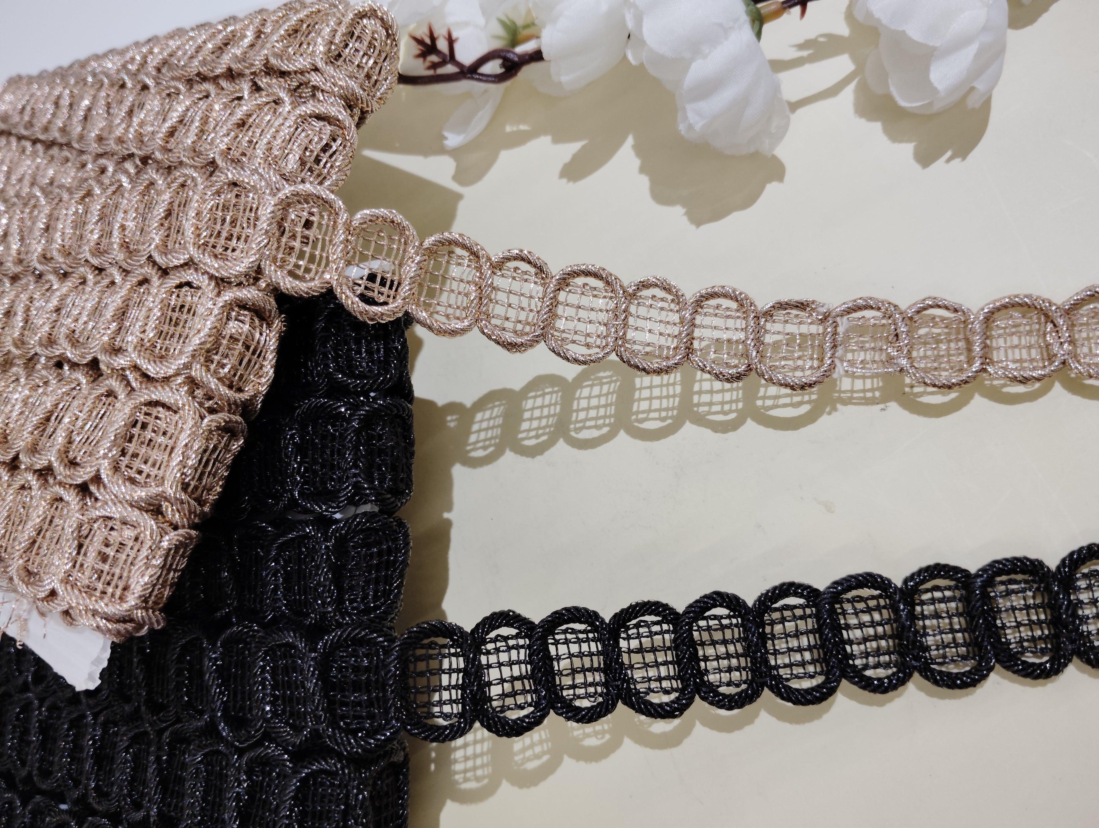 Metallic Woven Loop Trim