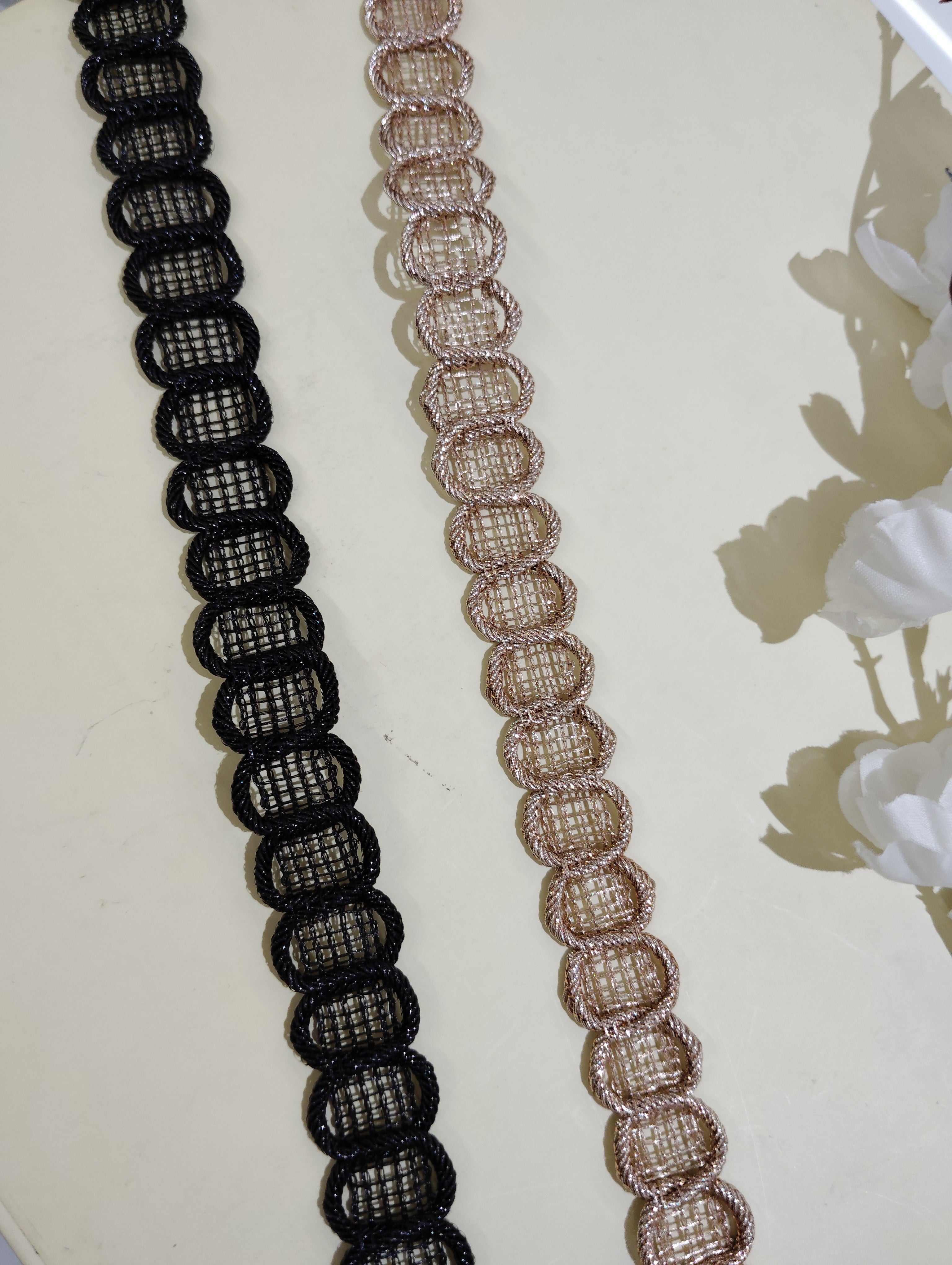 Metallic Woven Loop Trim