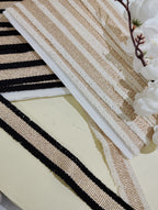 Metallic and Textured Stripe Border Trim