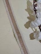 Metallic and Textured Stripe Border Trim