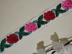Embroidered Floral Ribbon Trim