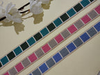 Color-Blocked Geometric Trim Ribbon