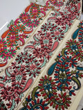 Handcrafted Floral Paisley Embroidery Trim