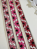 Embroidered Floral Fabric Trim