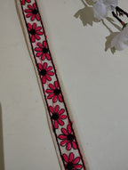 Embroidered Floral Fabric Trim