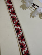 Embroidered Floral Fabric Trim