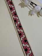 Embroidered Floral Fabric Trim