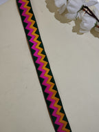 Multicolor Gota Patti Zig-Zag Border