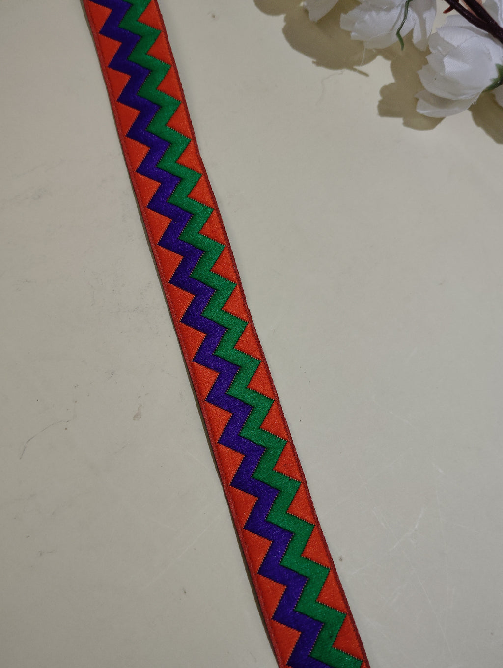 Multicolor Gota Patti Zig-Zag Border