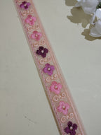 Embroidered Floral Mesh Lace Trim