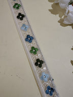 Embroidered Floral Mesh Lace Trim