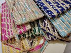 Festive Gota Patti Trim with Diagonal Zari Detailing
