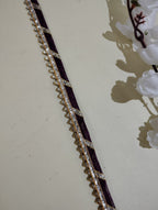 Festive Gota Patti Trim with Diagonal Zari Detailing