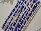 Festive Gota Patti Trim with Diagonal Zari Detailing