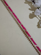 Festive Gota Patti Trim with Diagonal Zari Detailing