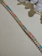 Festive Gota Patti Trim with Diagonal Zari Detailing