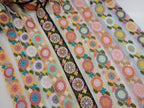 Multicolor Floral Embroidered Net Trim