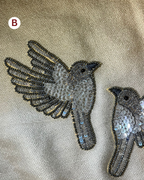 Beaded and sequined patch