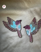 Beaded and sequined patch