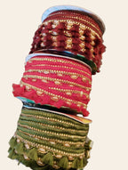 Royal Tassel & Pearl Embellished Lace Trim