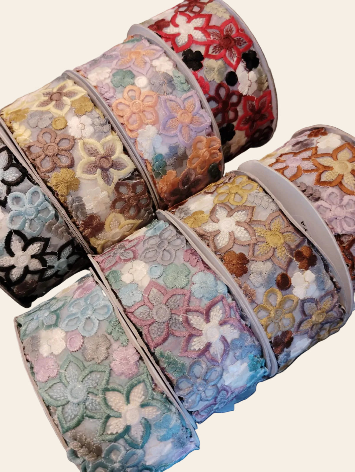 Premium Embroidered Floral Motif Lace