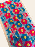 Pink & Blue Organza Ribbon for Crafts and Decore