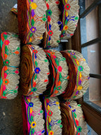 Traditional Multicolor Zardozi Lace Border