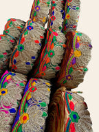 Traditional Multicolor Zardozi Lace Border