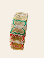 Premium Zari Bordered Silk Tassel Fringe Lace Trim (Copy)