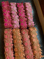 Contemporary Geometric Zari Lace Border