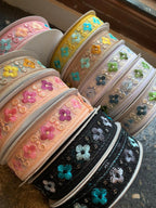 Embroidered Floral Mesh Lace Trim