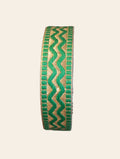 Green and Gold Zig-Zag Gota Patti Trim