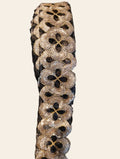 Antique Gold & Black Sequin Embroidery Trim