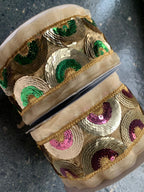 Decorative Sequin Scallop Lace Trim