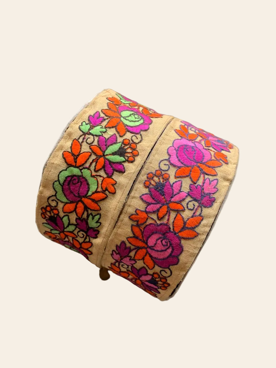 Embroidered Floral Trim