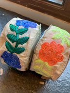 Embroidered Floral Fabric Trim