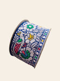 Royal Blue Ethnic Embroidered Peacock