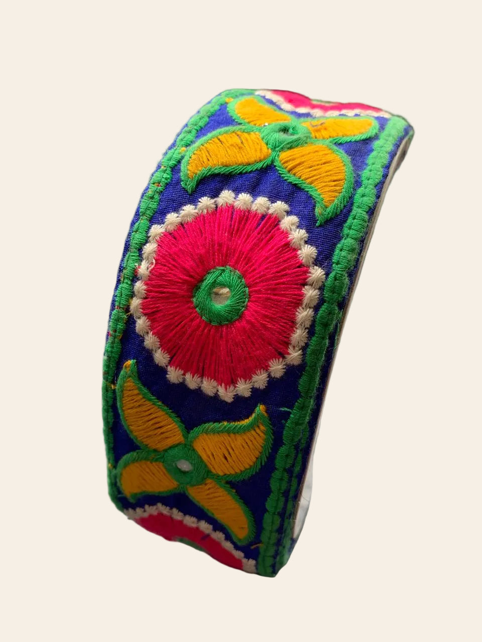 Hand-Embroidered Fabric