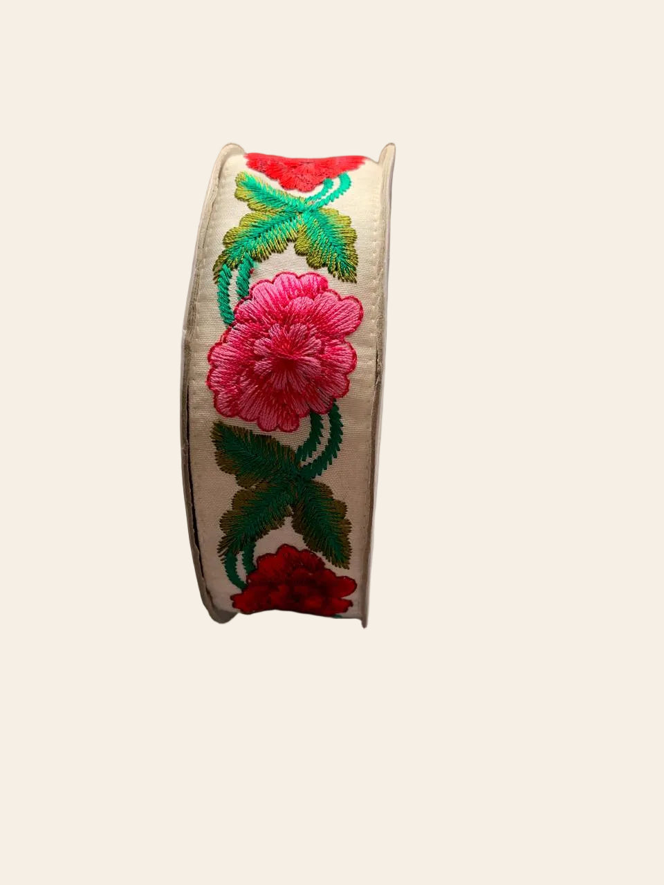 Embroidered Floral Craft Ribbon Trim