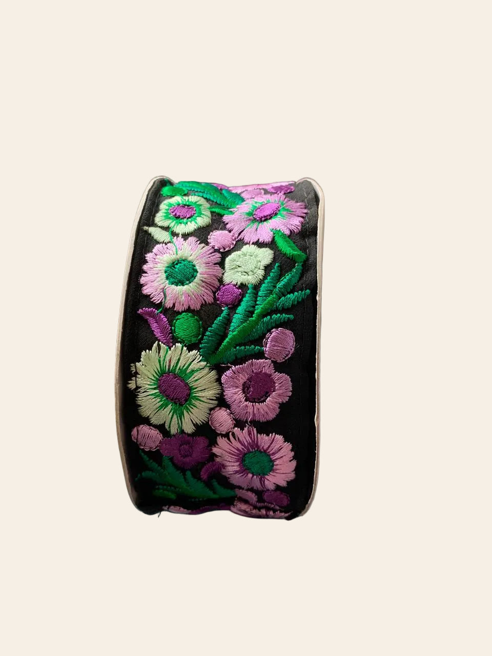 Embroidered Floral Lace Border