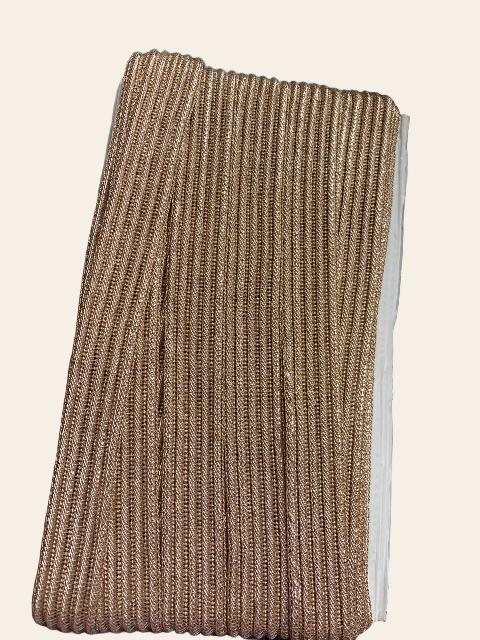 Metallic Gold Braided Cord Ribbon