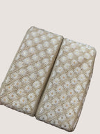 Floral Embroidered Mesh Lace Border