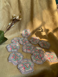 Multicolored Beaded Flower Patch