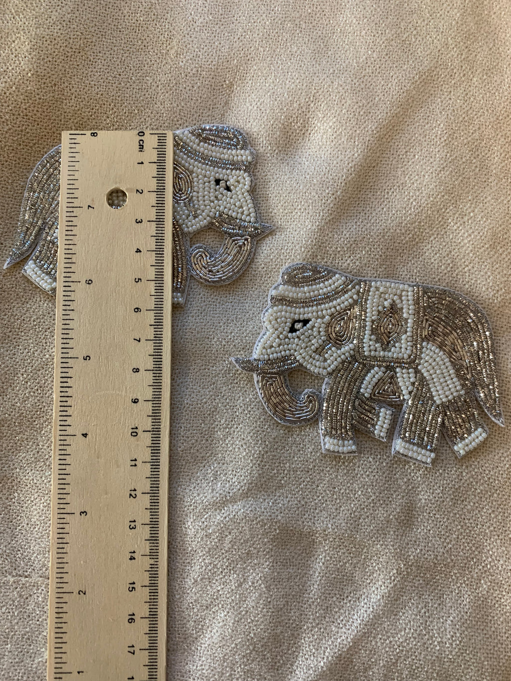 Beaded Elephant Patch