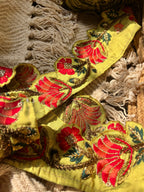 Exquisite Scalloped Gota Patti Border & Gold Zari Work