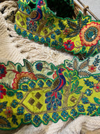 Heavy Zardosi Embroidered Border Lace Trim